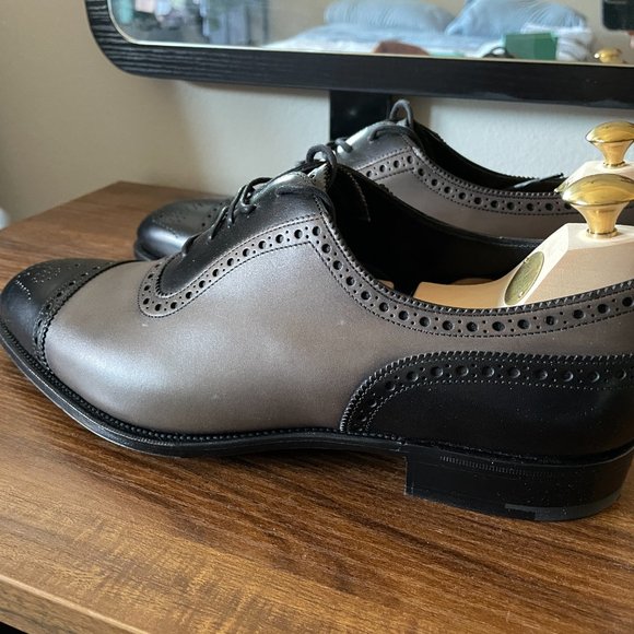 Edward Green Canterbury - Black & Cloud Antique Calf Oxfords - 8.5/9 E 82 Last main image 9